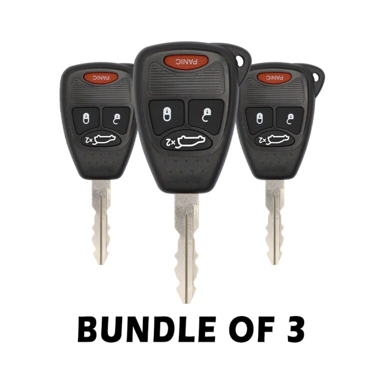 3 X 2005-2014 Chrysler Jeep Dodge Remote Head Key 4 Button 315MHz 5175815AA USED