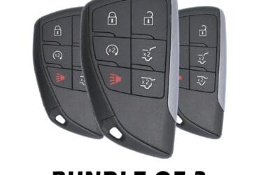 Lot de 3 clés intelligentes GMC Chevrolet 2021-2023 6 boutons 433 MHz 13537964 (rechange)