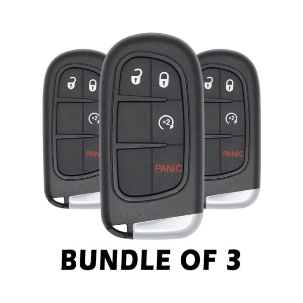 Pack of 3 2014-2023 Jeep Cherokee Smart Key 4 Button 433MHz 68105078AC 68105078AG