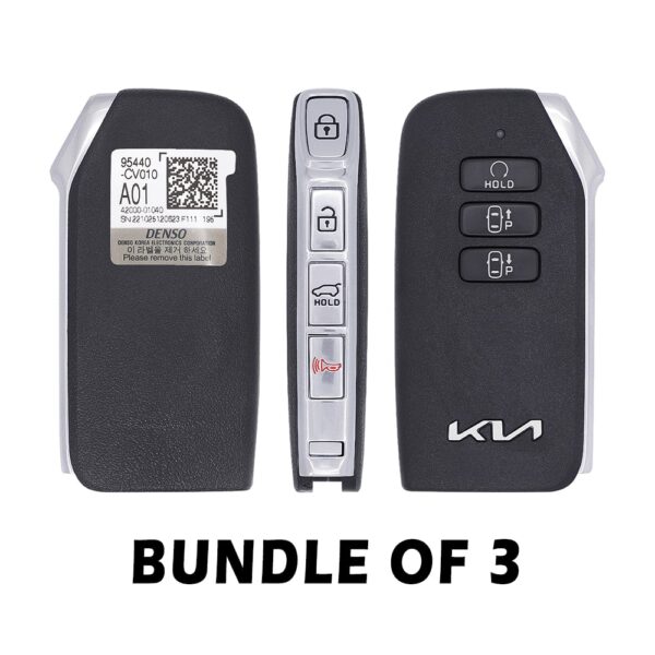 3 X 2022 Genuine KIA EV6 Smart Key 7 Button 433MHz 95440-CV010 (OEM)