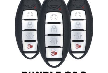Pack of 3 2018-2021 Nissan Kicks Rogue Smart Key 4 Button 433MHz 285E3-5RA6A Aftermarket