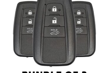 3 X Clé intelligente Toyota Corolla 2019 3 boutons 433 MHz 8990H-02050, 8990H-02040