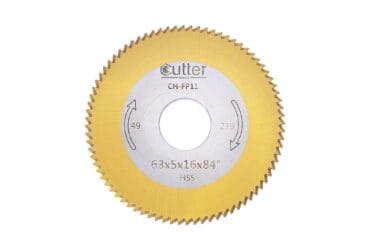 Angle Milling Cutter HSS-TiN Material φ63x5xφ16x84° CH-FP11
