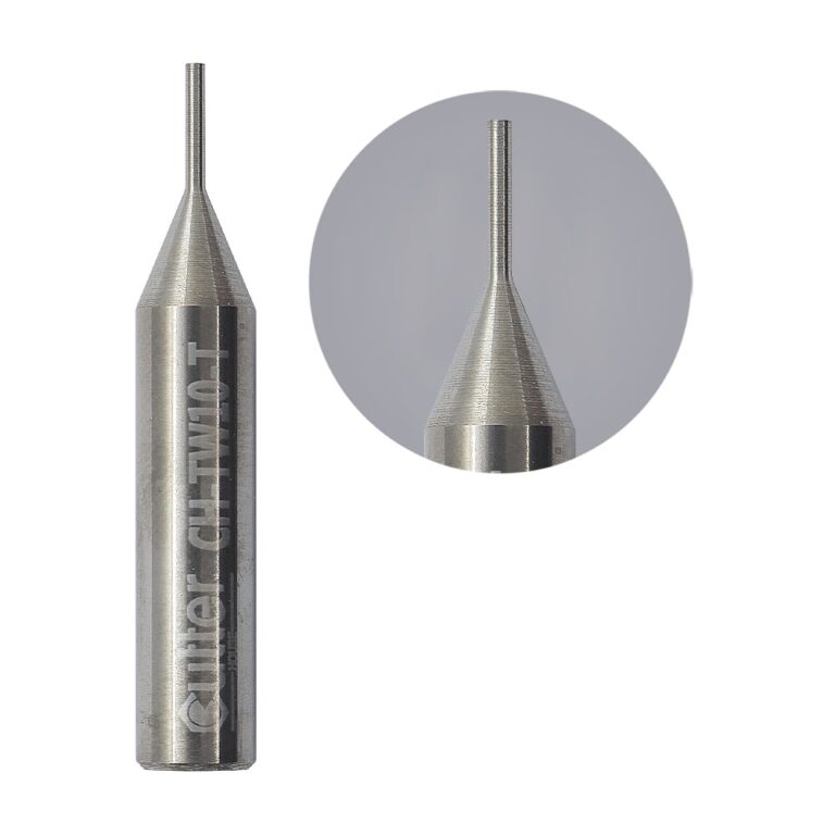 Solid Carbide End Mill Cutter And Tracer Point φ1.0x6.0xD6x35 CH-TW10-T For 2M2 Magic Tank