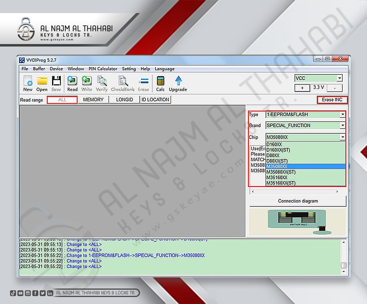 How to read/write mileage with VVDI Prog 35160DW chip no need adapter (2)