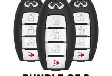 3 X 2007-2015 Genuine Infiniti G37 Q60 Smart Key 4 Button 315MHz 285E3-JK65A (USED)