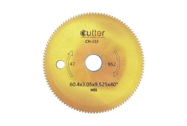Angle Milling Cutter HSS-TiN Material φ60.4x3.05xφ9.525x40° CH-01F