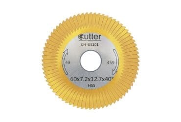 Angle Milling Cutter HSS-TiN Material φ60.4x7.2xφ12.7x40° CH-US101
