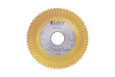 Angle Milling Cutter HSS-TiN Material φ60x7.3xφ12.7x40° CH-0010