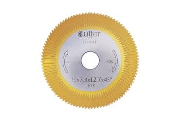Angle Milling Cutter HSS-TiN Material φ70x7.3xφ12.7x40° CH-0011