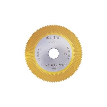 Angle Milling Cutter HSS-TiN Material φ70x7.3xφ12.7x45° CH-0011