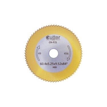 Angle Milling Cutter HSS-TiN Material φ60.4x5.25xφ9.52x84° CH-P21