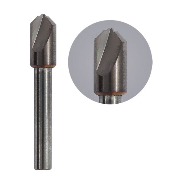 Solid Carbide End Mill Cutter φ0.65x0.5xφ6xD4x35Lx2T Model CH-M-T