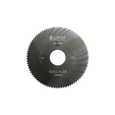 Flat Slotter Cutter Carbide φ63x1.4xφ16 CH-FP8W