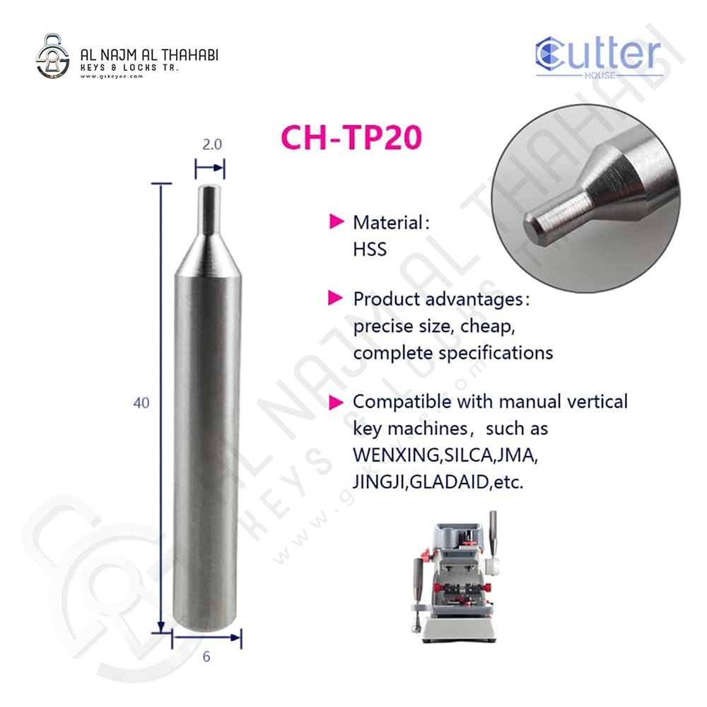 Cutter House HSS Material Tracer Probe 2.0mm φ2.0xD6 CH-TP20 Features