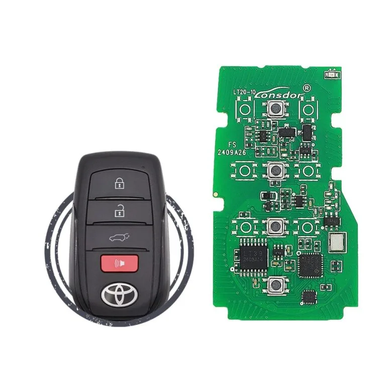 Lonsdor LT20-10 Toyota Lexus Universal Smart Remote Key PCB 4-Button