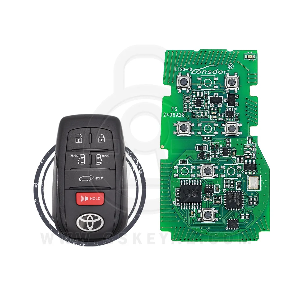 Lonsdor LT20-10 Toyota Lexus Universal Smart Remote Key PCB 6-Button