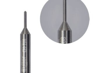 Solid Carbide End Mill Cutter And Tracer Point φ1.0xD4x25Lx80° CH-T08