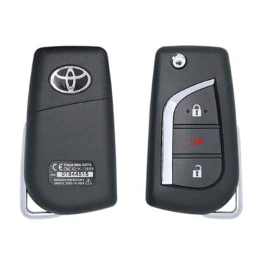 2019-2023 Toyota Hilux Fortuner Flip Remote Key 433MHz 3-Button FCC ID BA2TA 89070-0KC01 (USED)