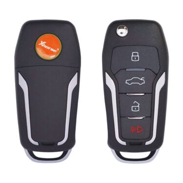 Xhorse Universal Wired Flip Key Remote Ford Style 4 Button XKFO21EN 2ND Generation