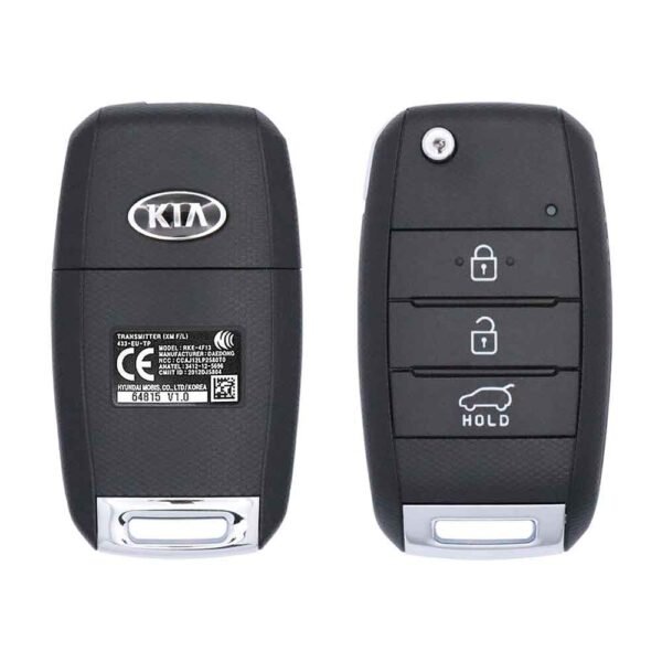 2013-2014 KIA Sorento Genuine Flip Key Remote 433MHz 3 Buttons RKE-4F13 95430-2P930 USED