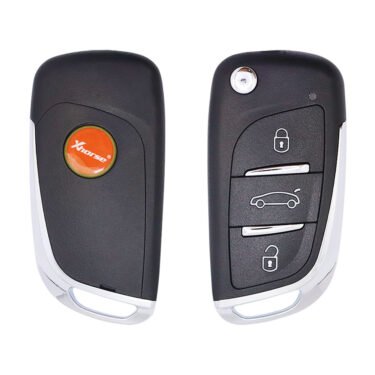 XHORSE XKDS20EN Universal Wired Flip Remote Key DS Style 3 Buttons 2nd Generation