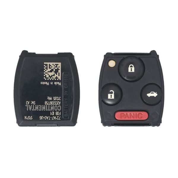 Original Honda Accord Remote Module 4 Buttons 315MHz ID46 Chip 72147-TA0-U6