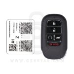 2023-2025 Honda Pilot CR-V Genuine Smart Key 5 Buttons KR5TP-4 72147-3A0-C01 - 1