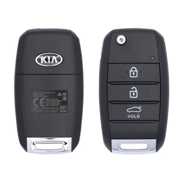 2016-2018 KIA Optima Original Flip Remote Key 3 Buttons 433MHz 95430-D4100 95430-D4110 (OEM)