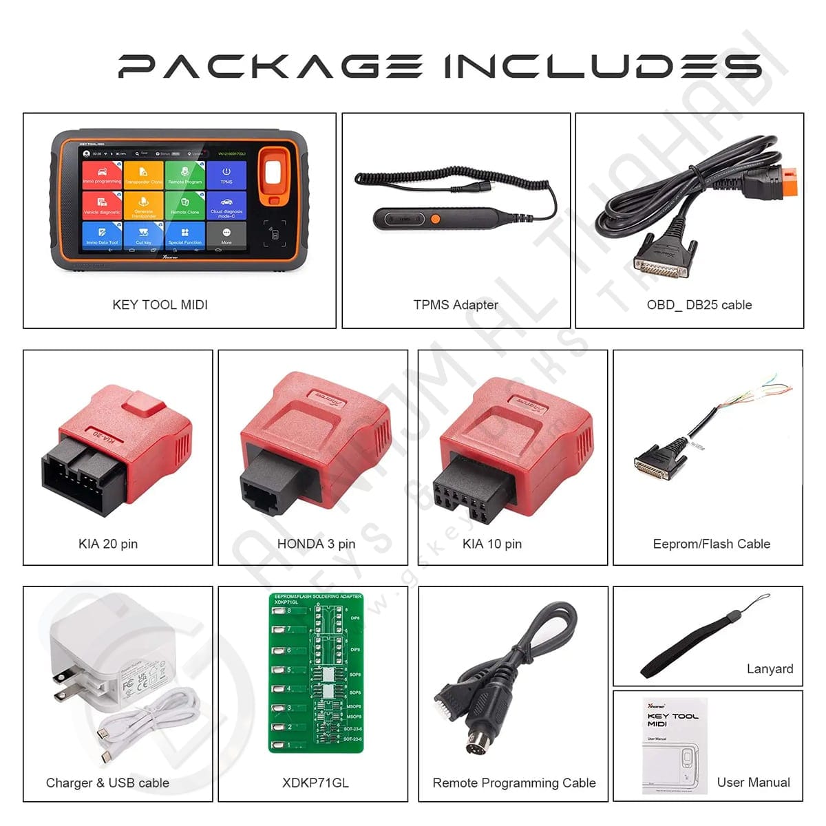 Xhorse XDKMD0EN VVDI Key Tool MIDI Basic Version Package List