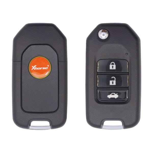 Xhorse XKHO20EN Gen2 Universal Wired Flip Key Remote 3 Buttons Honda Type