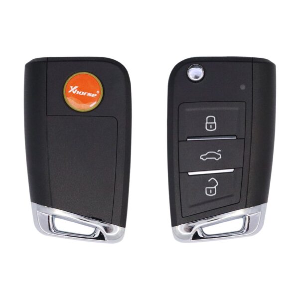 Xhorse XKMQB5EN Universal Wired Flip Remote Key MQB Type 3 Buttons 2ND GENERATION