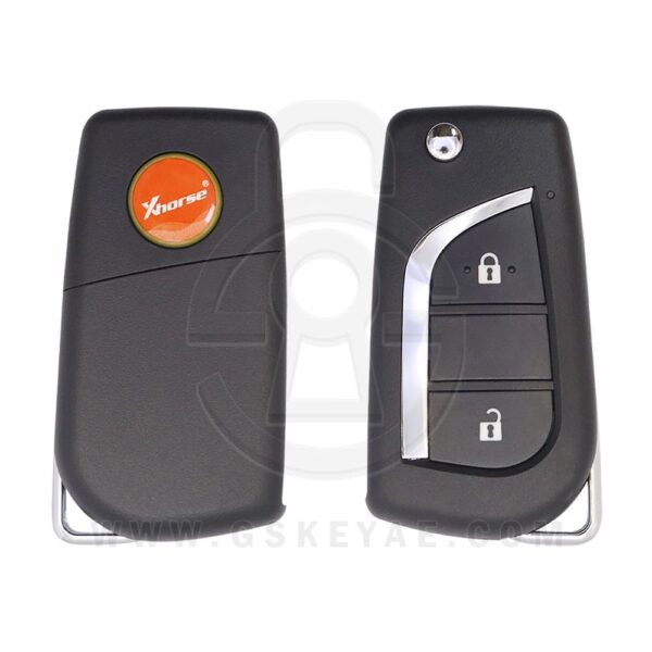 Xhorse XKTO21EN 2nd Generation Wire Flip Remote Key 2 Buttons Toyota Type