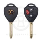 XHORSE XKTO24EN 2nd Generation Wire Remote Head Key Toyota Type 3 Buttons