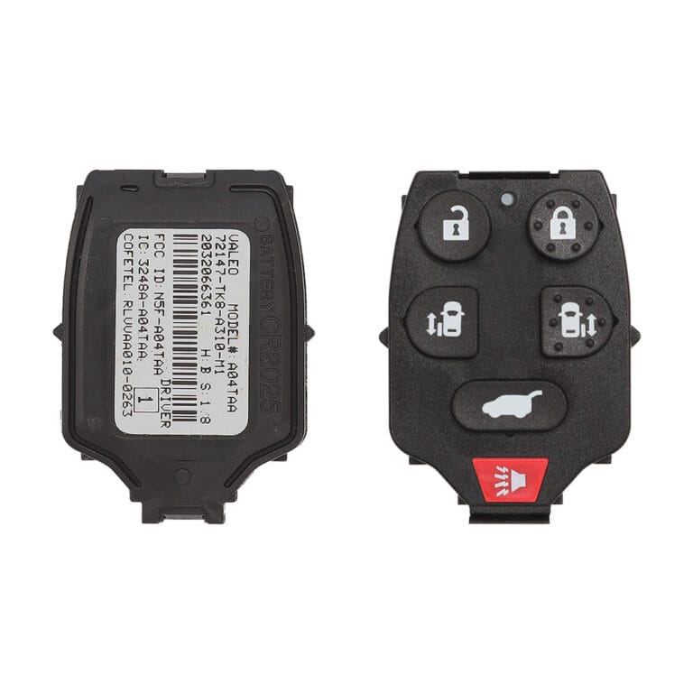 Clé télécommande à tête pour Honda Odyssey 2011-2013 6 boutons 315MHz 72147-TK8-A310-M1 / 35118-TK8-A20