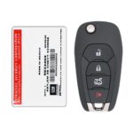 2016-2024 Chevrolet Cruze Trax Flip Remote Key 433MHz 4-Button LXP-T004 (Strattec 5933402) (2)