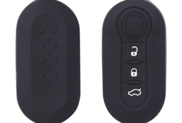 Fiat Abarth Flip Remote Key Silicone Cover Case 3-Button (1)