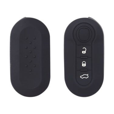 Fiat Abarth Flip Remote Key Silicone Cover Case 3-Button (1)