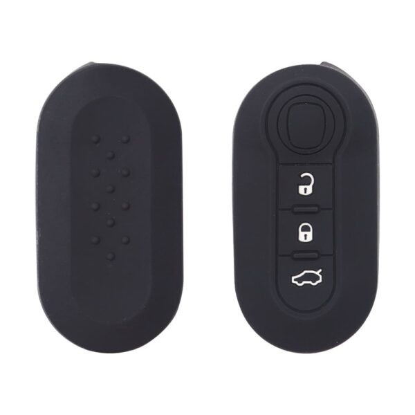 Fiat Abarth Flip Remote Key Silicone Cover Case 3-Button (1)