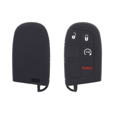 Jeep Dodge Smart Remote Key Silicone Cover Case 4-Button w/ Start (1)