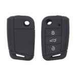 Volkswagen VW MQB Flip Remote Key Silicone Cover Case 3-Button