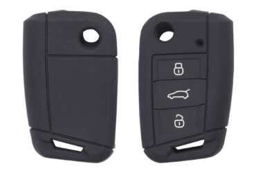 Volkswagen VW MQB Flip Remote Key Silicone Cover Case 3-Button