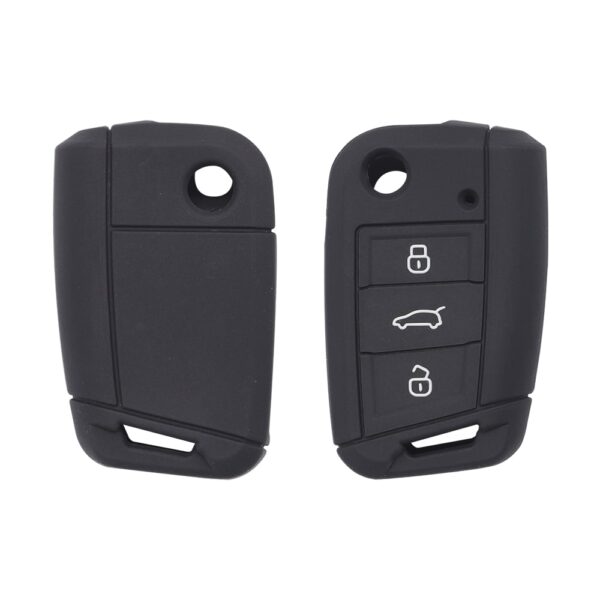 Volkswagen VW MQB Flip Remote Key Silicone Cover Case 3-Button