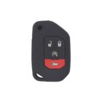 2018-2024 Jeep Wrangler Gladiator Smart Flip Remote Key Silicone Cover Case 4-Button (2)