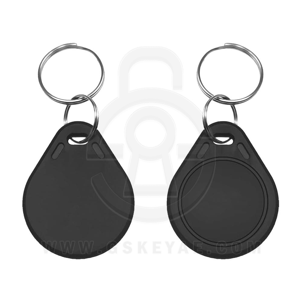 rfid-keyfob-tag-black RFID KeyFob Tag – 125 kHz Rewritable Proximity T5577 (Black)