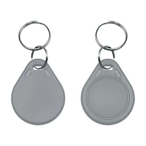 RFID KeyFob Tag – 125 kHz Rewritable Proximity T5577 (Grey) - 1