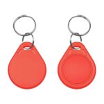 RFID KeyFob Tag – 125 kHz Rewritable Proximity T5577 (RED) - 1