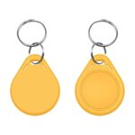 RFID KeyFob Tag – 125 kHz Rewritable Proximity T5577 (Yellow)
