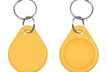 RFID KeyFob Tag – 125 kHz Rewritable Proximity T5577 (Yellow)