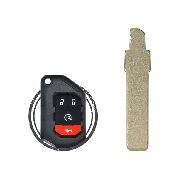2023 Jeep Wrangler Flip Smart Remote Key Blade SIP22 (1)